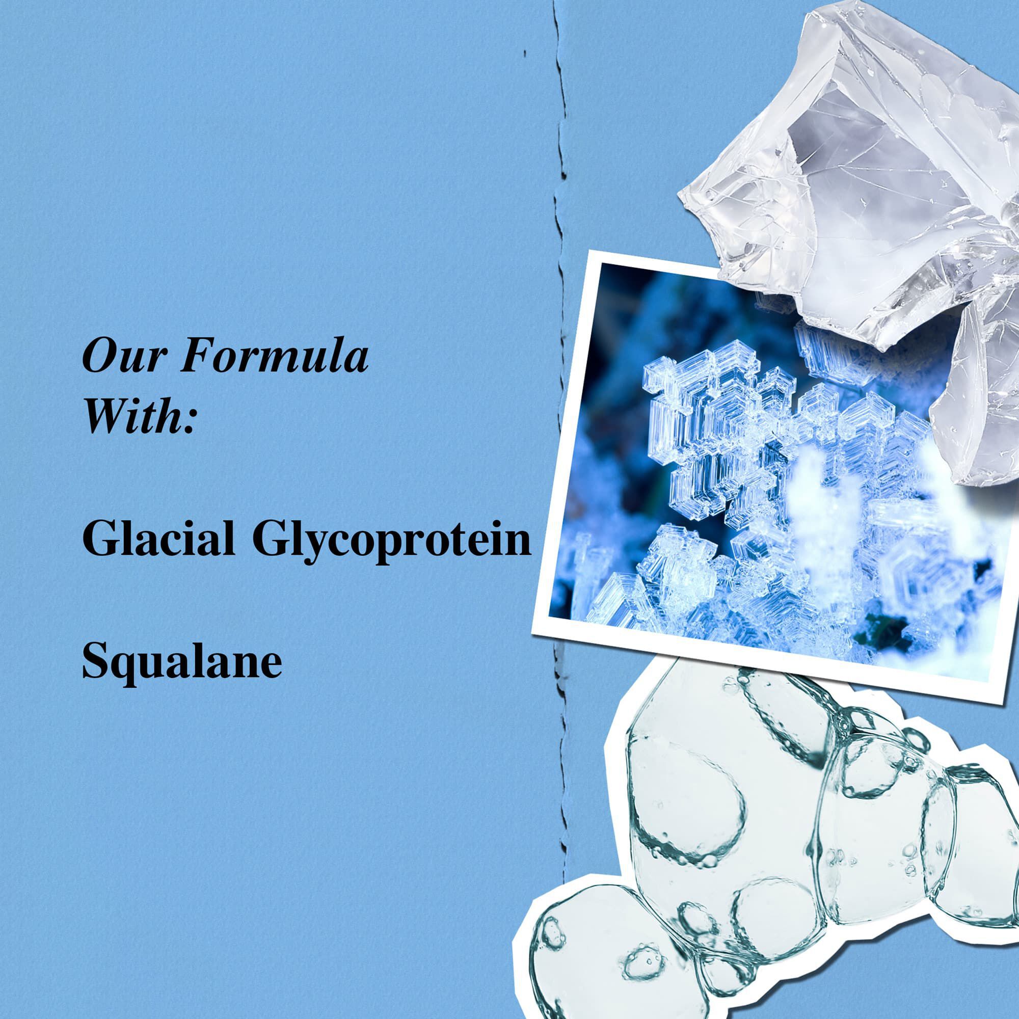 Ingredienser i Ultra Facial Cream – glacialt glykoprotein och squalane