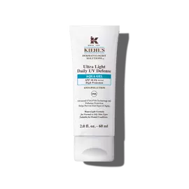 En 30 ml tub med Kiehl's Ultra Light Daily UV Defense Aqua Gel mot en vit bakgrund.