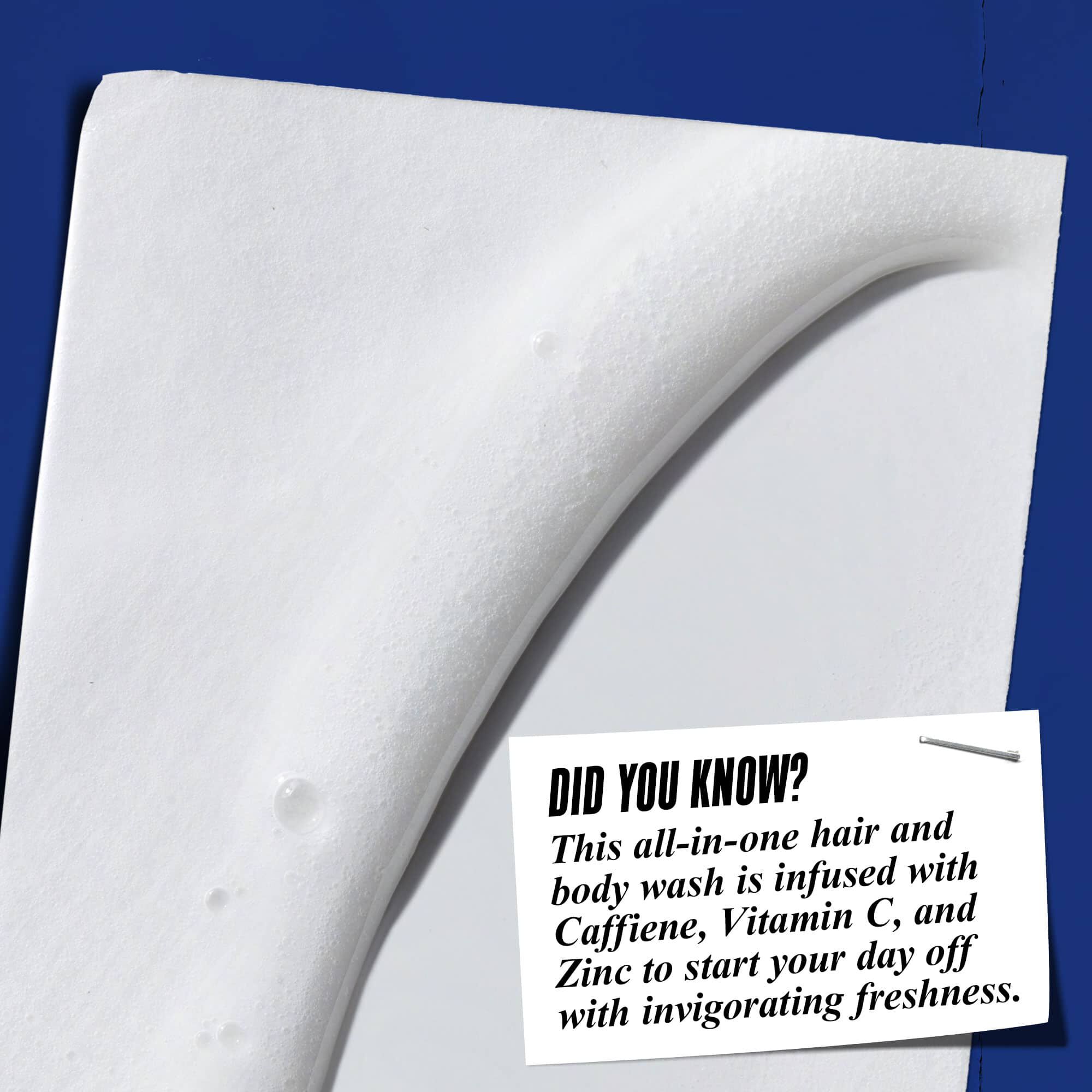 Visste du att? Innehåller koffein, C-vitamin och zink for att starta dagen med uppfriskande fraschor.