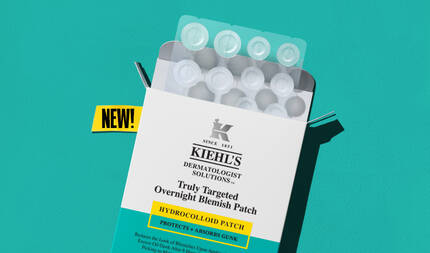 NYHET! Kiehl's Truly Targeted Overnight Blemish Patch, en hydrokolloid patch som skyddar och absorberar overflodig talg – effektiv dermatologisk hudvård.