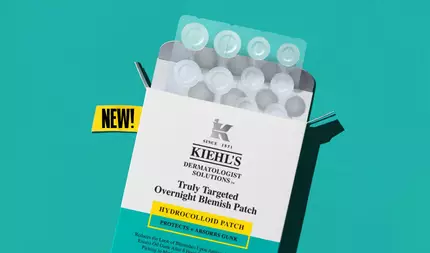 NYHET! Kiehl's Truly Targeted Overnight Blemish Patch, en hydrokolloid patch som skyddar och absorberar overflodig talg – effektiv dermatologisk hudvård.