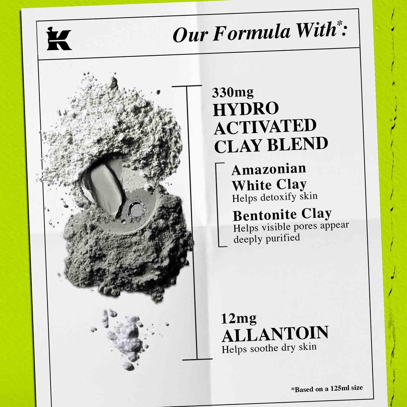 Ingredienser i Kiehl's Rare Earth Deep Pore Cleansing Masque – vit lera från Amazonas, Aloe Barbadensis