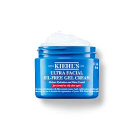 En 50 ml burk med Kiehl's Ultra Facial Oil-Free Gel Cream mot en vit bakgrund.