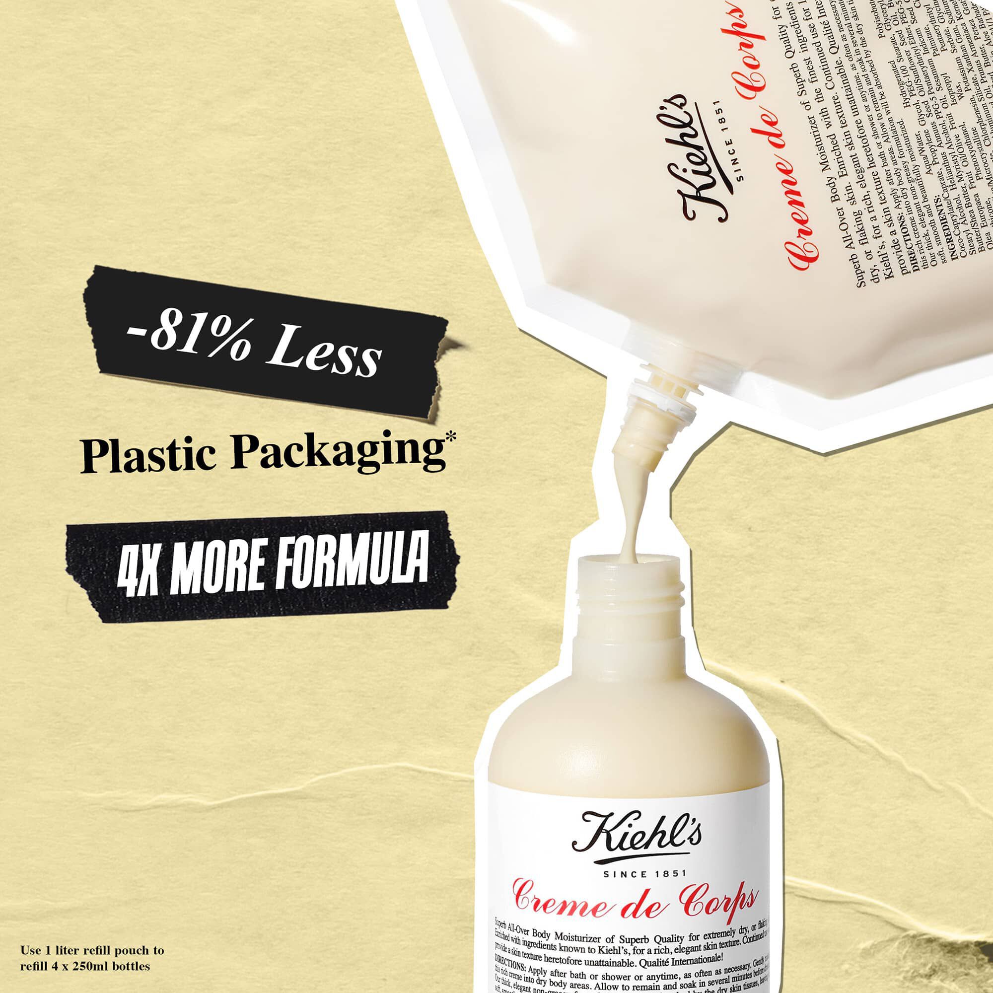 Miljovanlig refillpåse for Kiehl's Creme de Corps bodylotion