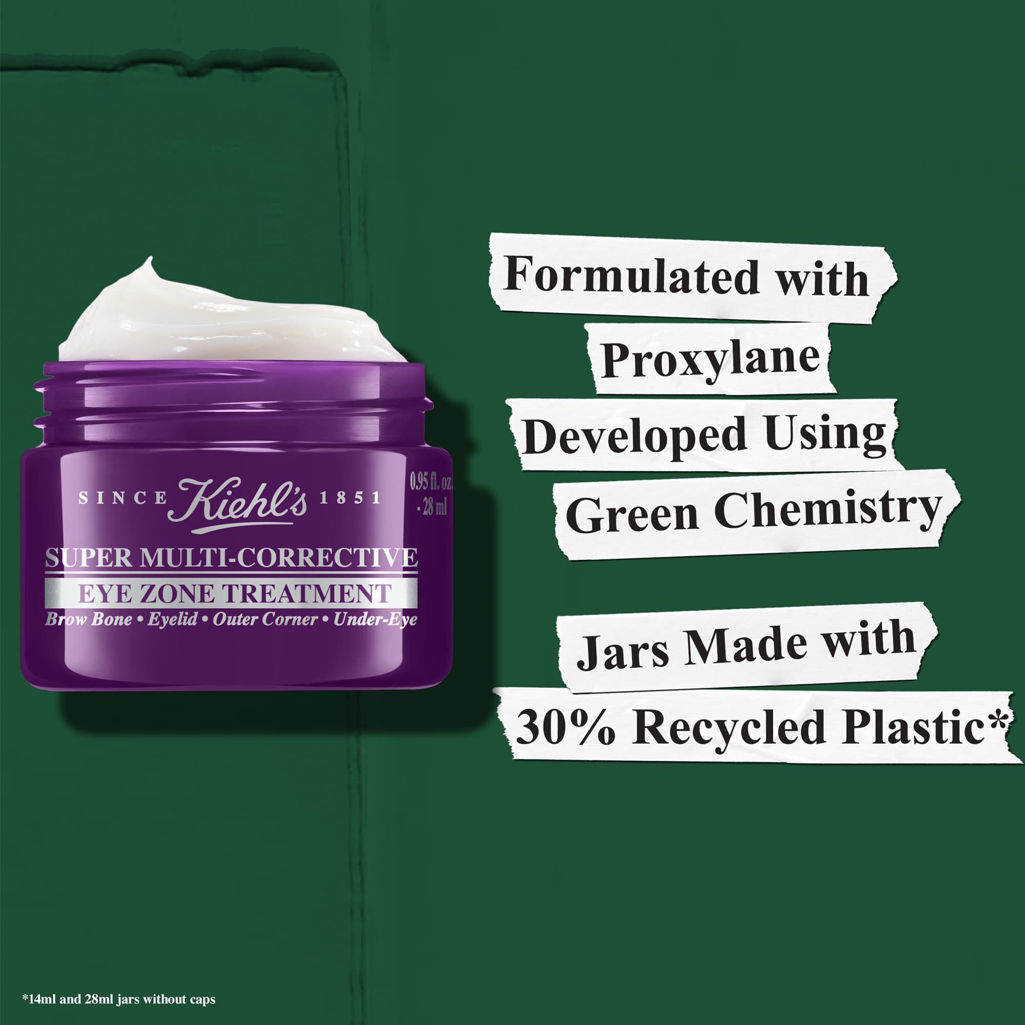 Utvecklad med Proxylane med hjalp av gron kemi – burkarna ar tillverkade av 30 % återvunnen plast