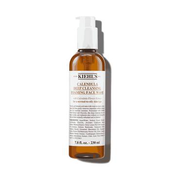 Flaska med Kiehl's Calendula Deep Cleaning Foaming Face Wash