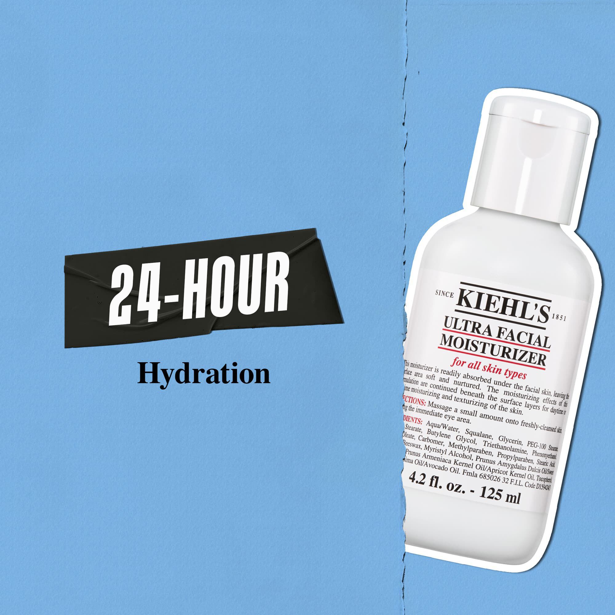 Kiehl's Ultra Facial Moisturizer ger 24 timmars återfuktning