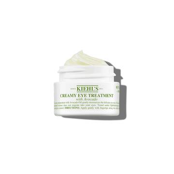 Foto på oppen burk av Kiehl's Creamy Eye Treatment with Avocado