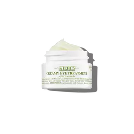 Foto på oppen burk av Kiehl's Creamy Eye Treatment with Avocado