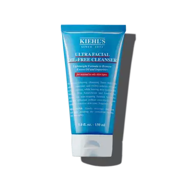 En 150 ml tub med Kiehl's Ultra Facial Oil-Free Cleanser mot en vit bakgrund.