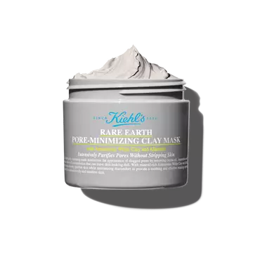 Foto på oppen burk av Kiehl's Rare Earth Cleansing Masque